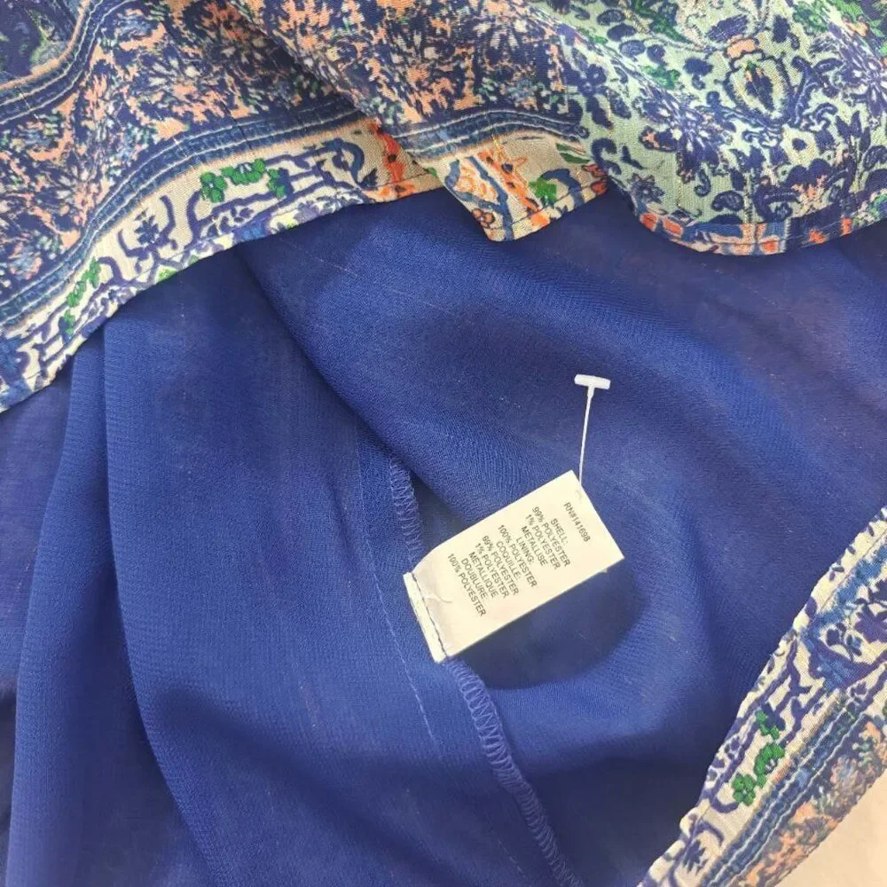 NWT Ramy Brook Patchwork Printed Paris Dress party graduation sundress - Picture 7 of 7